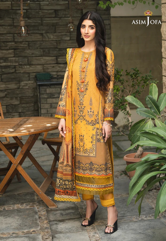 Rania by Asim Jofa Embroidered Lawn Suits Unstitched 2 Piece AJRP-25