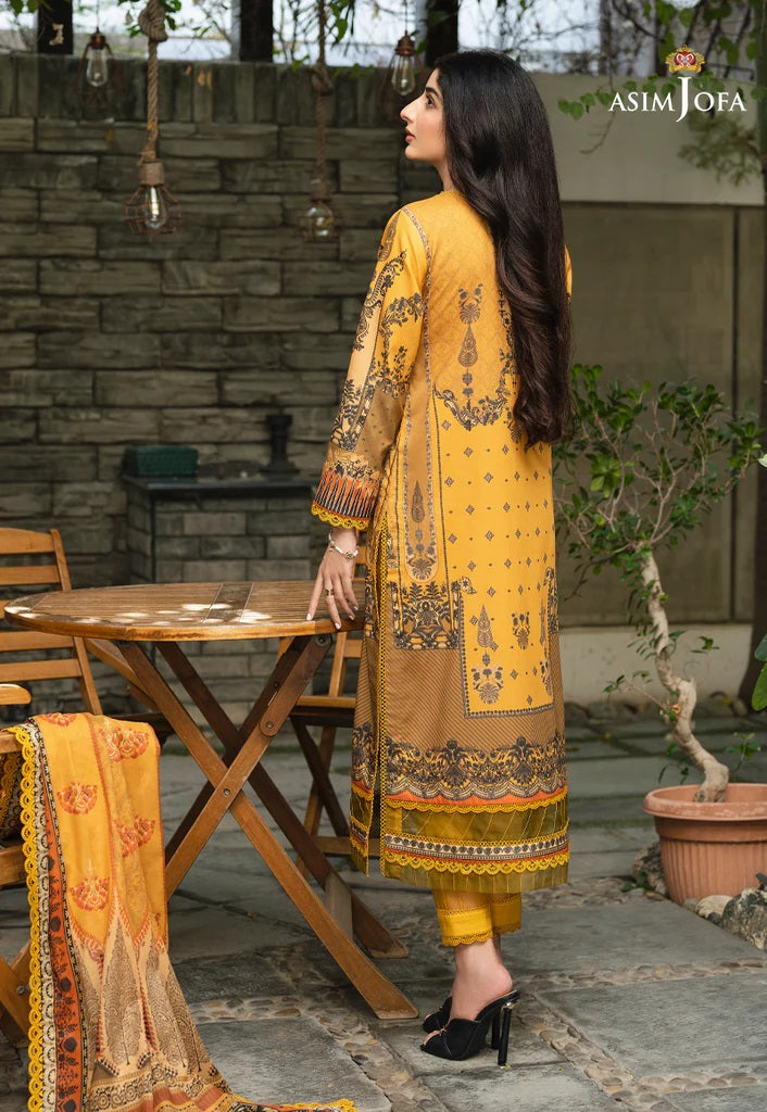 Rania by Asim Jofa Embroidered Lawn Suits Unstitched 2 Piece AJRP-25