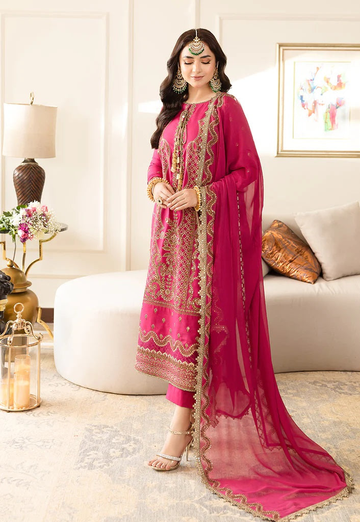 Asim Jofa Maahru Noorie Embroidered Suits Unstitched 3 Piece AJSM-28 - Festive Collection