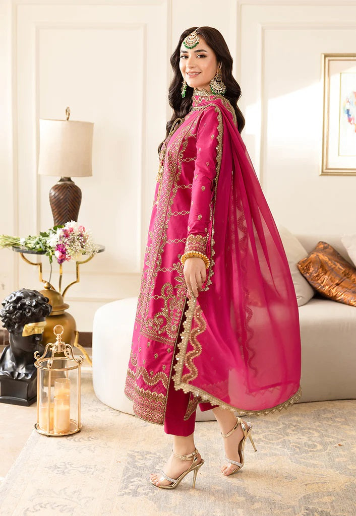 Asim Jofa Maahru Noorie Embroidered Suits Unstitched 3 Piece AJSM-28 - Festive Collection