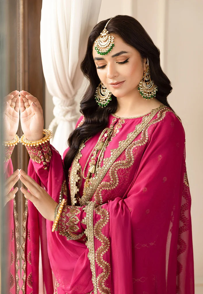 Asim Jofa Maahru Noorie Embroidered Suits Unstitched 3 Piece AJSM-28 - Festive Collection