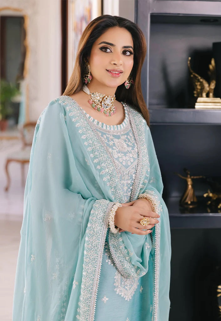 Asim Jofa Maahru Noorie Embroidered Suits Unstitched 3 Piece AJSM-29 - Festive Collection
