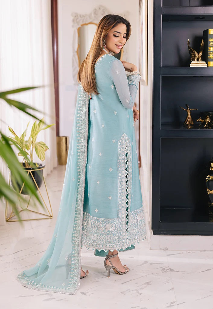 Asim Jofa Maahru Noorie Embroidered Suits Unstitched 3 Piece AJSM-29 - Festive Collection