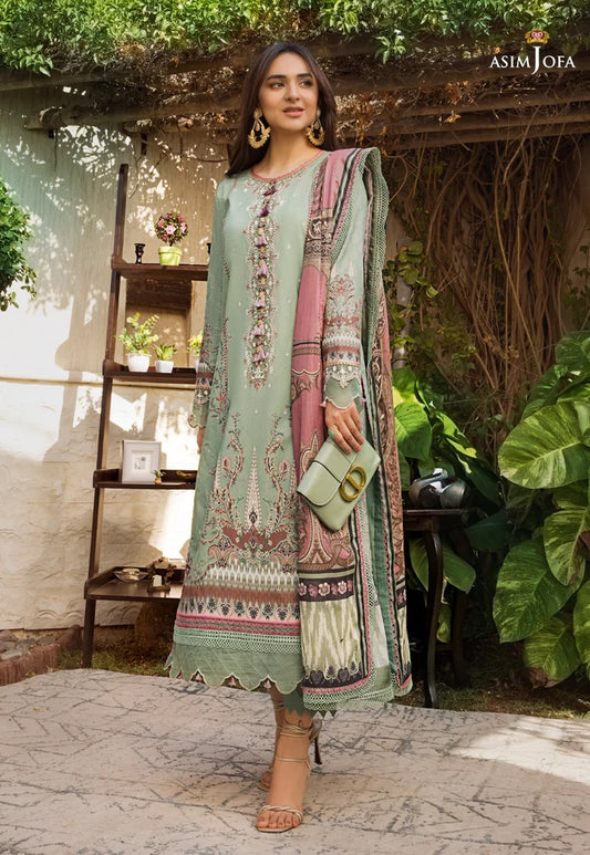 Rania by Asim Jofa Embroidered Lawn Suits Unstitched 3 Piece AJRP-02