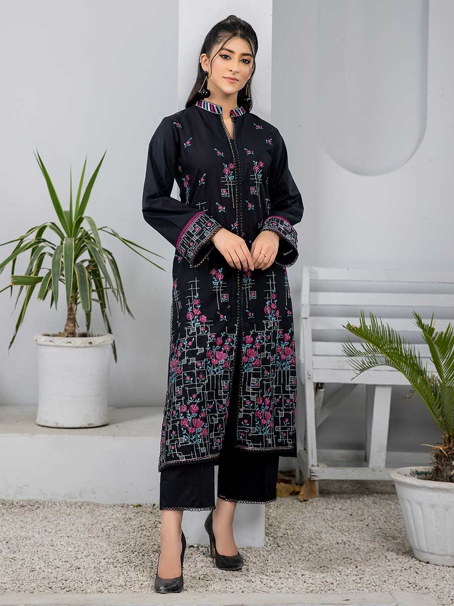 Nisha by Aalaya Embroidered Lawn Unstitched Shirt NEK2- D02