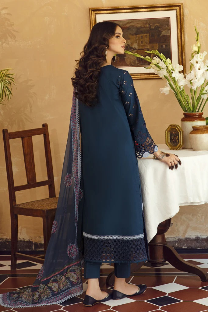 Meena Kumari By Aabyaan Embroidered Chikankari Lawn 3pc Suits Unstitched AB-02 Nilofer