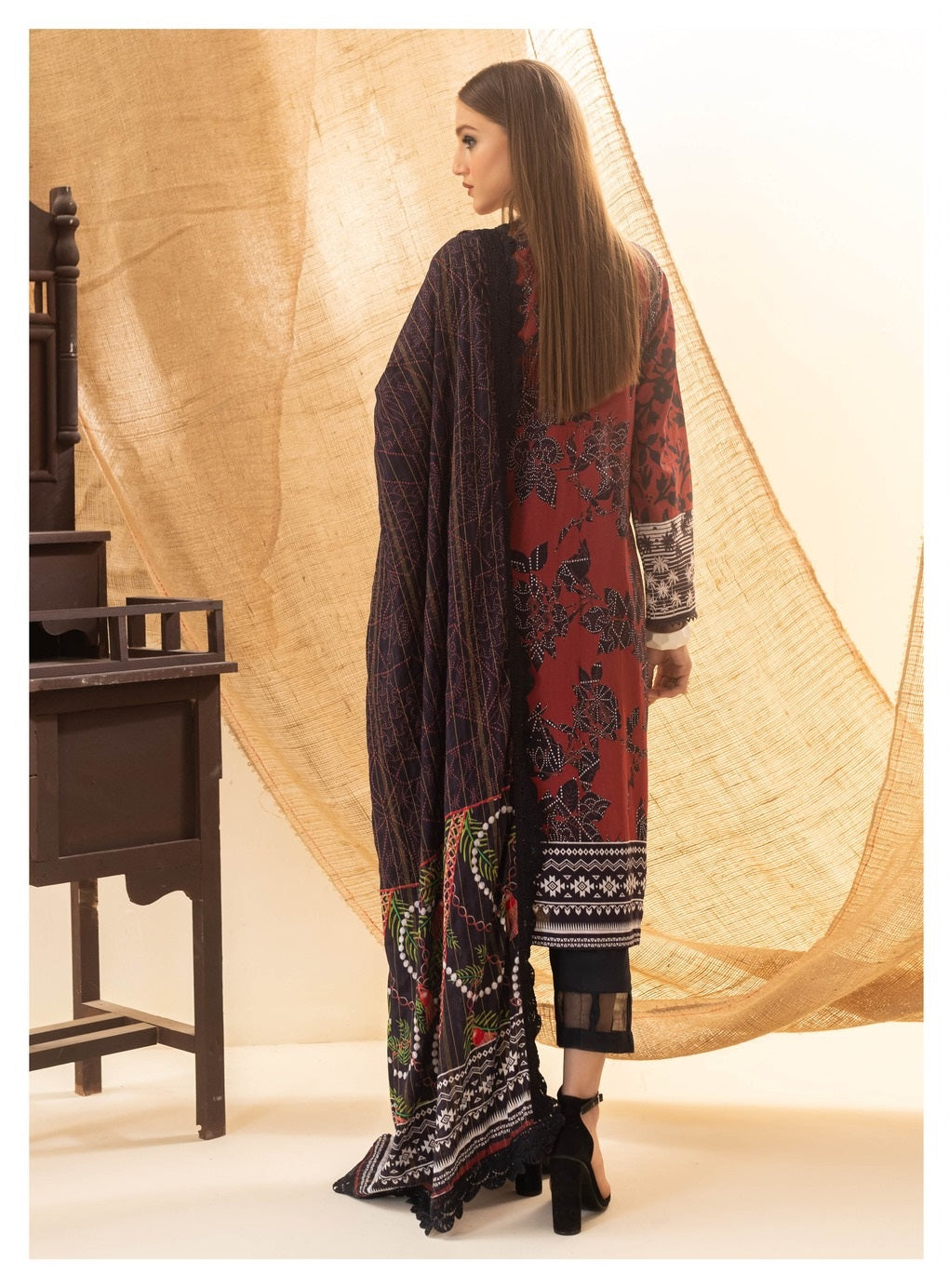 Colors by Al Zohaib Printed Lawn Suits Unstitched 3 Piece CSD-23-02A - Summer Collection