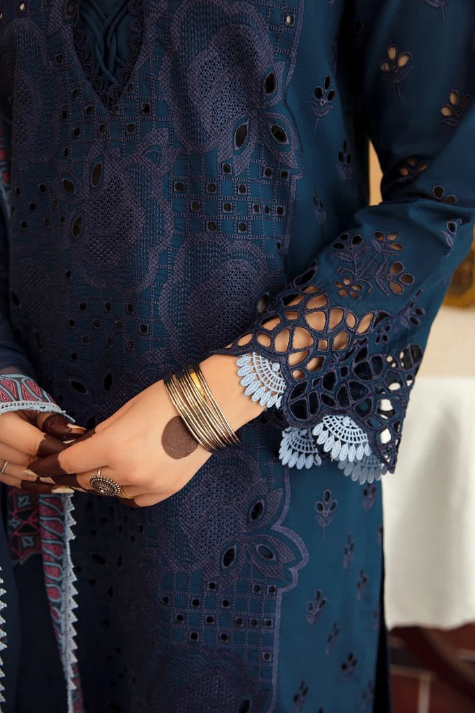 Meena Kumari By Aabyaan Embroidered Chikankari Lawn 3pc Suits Unstitched AB-02 Nilofer