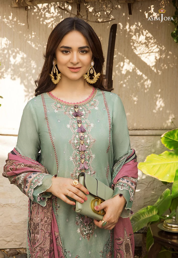 Rania by Asim Jofa Embroidered Lawn Suits Unstitched 3 Piece AJRP-02