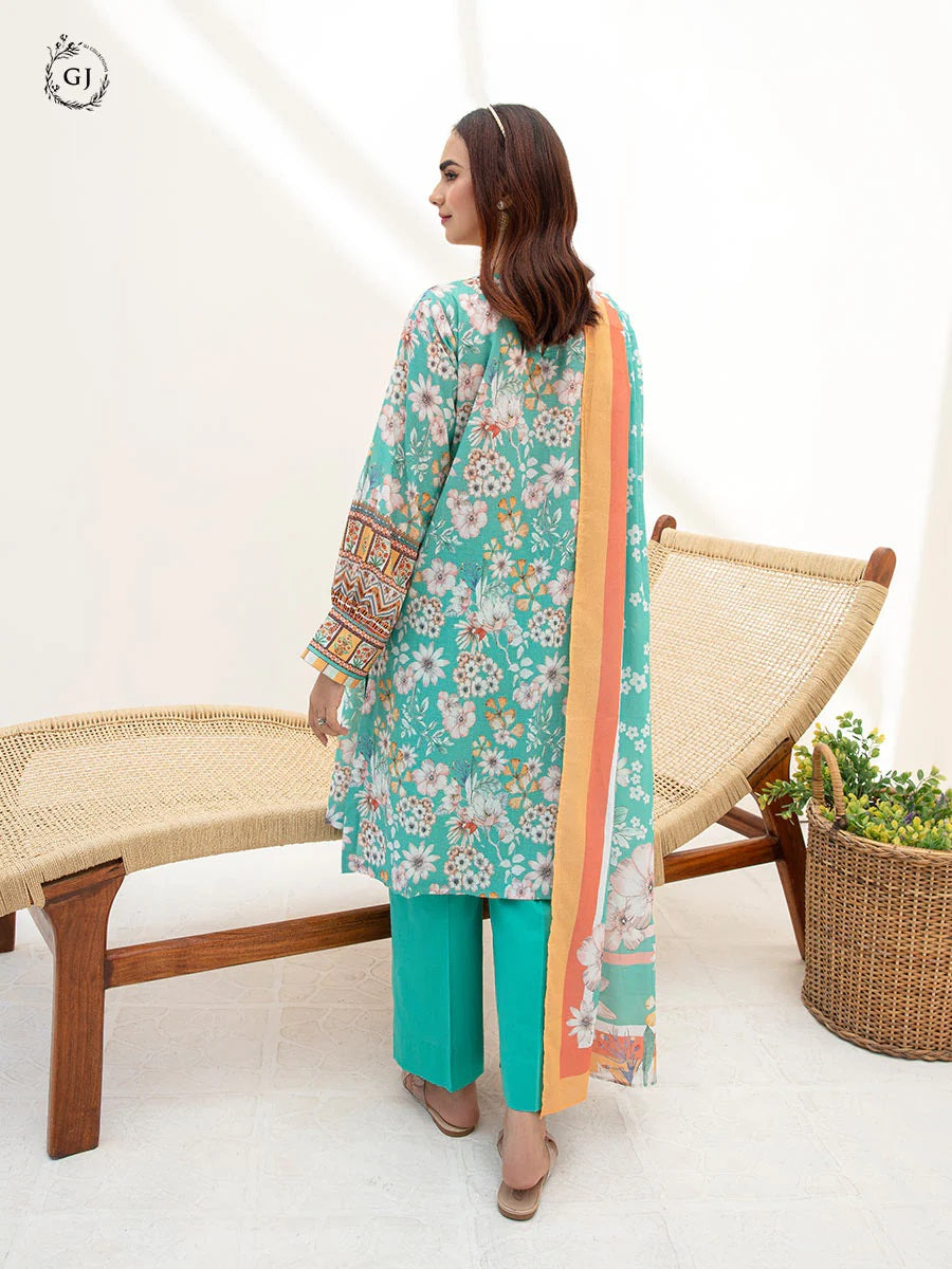 Aviva by GJ Digital Printed Lawn 2 piece Unstitched - GJAV23-A2