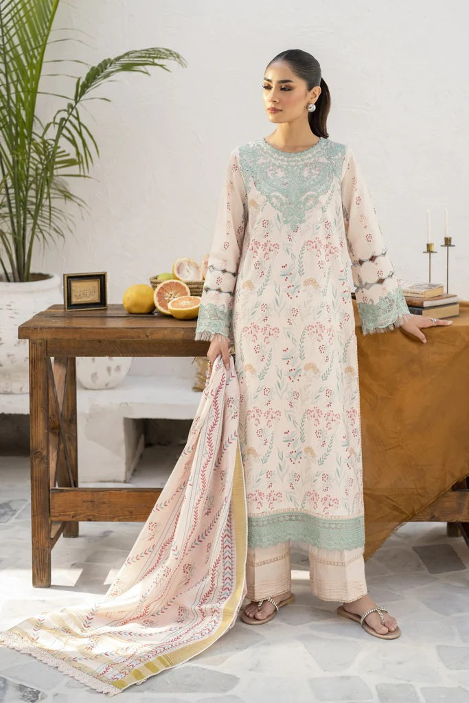 Shezlin by Aabyaan Embroidered Chikankari Suits Unstitched 3 Piece AS-AR-02 DEENA - Summer Collection