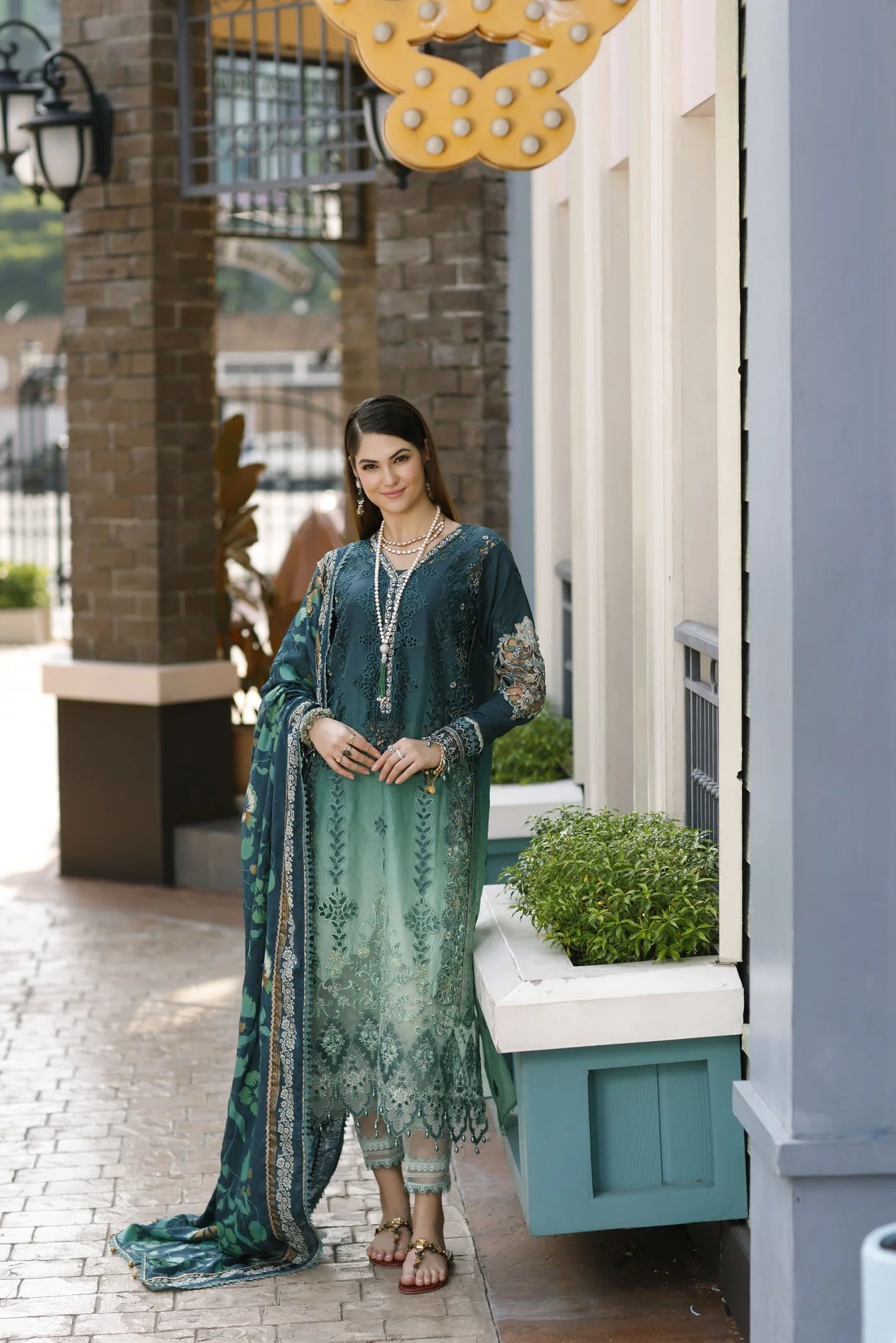 Noor By Saadia Asad Embroidered Lawn Suits Unstitched 3 Piece D03 - Zalia