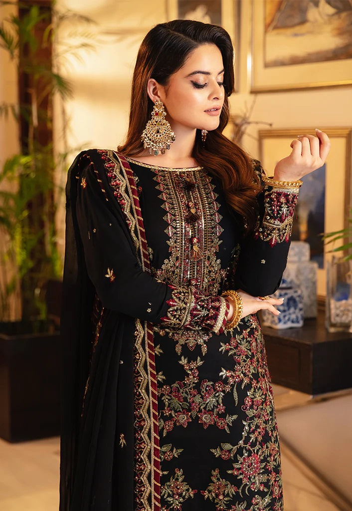 Asim Jofa Maahru Noorie Embroidered Suits Unstitched 3 Piece AJSM-30 - Festive Collection