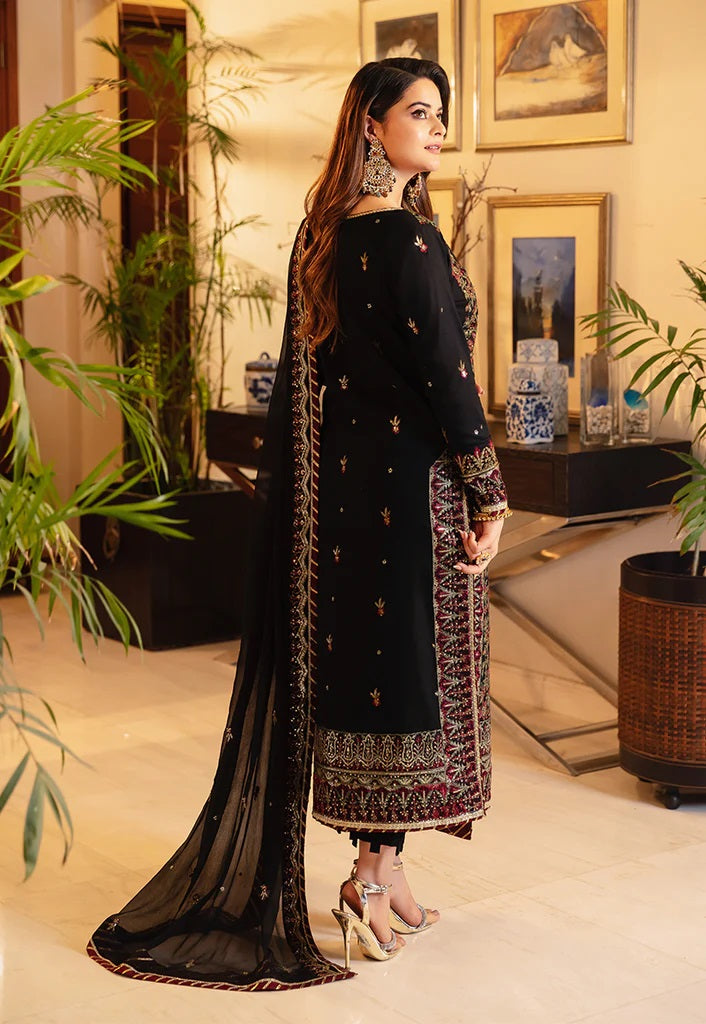 Asim Jofa Maahru Noorie Embroidered Suits Unstitched 3 Piece AJSM-30 - Festive Collection