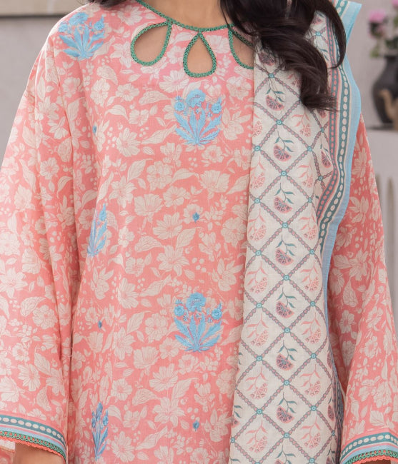 Zellbury Embroidered Lawn Unstitched 3 piece dress - WUS24E31109 Summer Collection