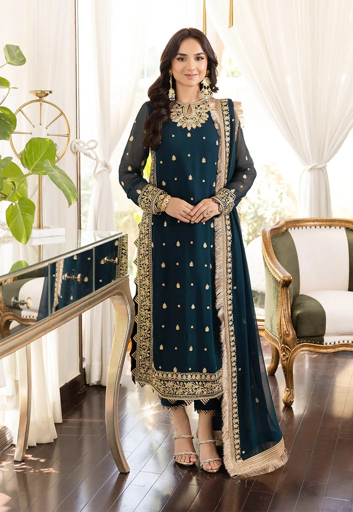 Asim Jofa Maahru Noorie Embroidered Suits Unstitched 3 Piece AJSM-31 - Festive Collection
