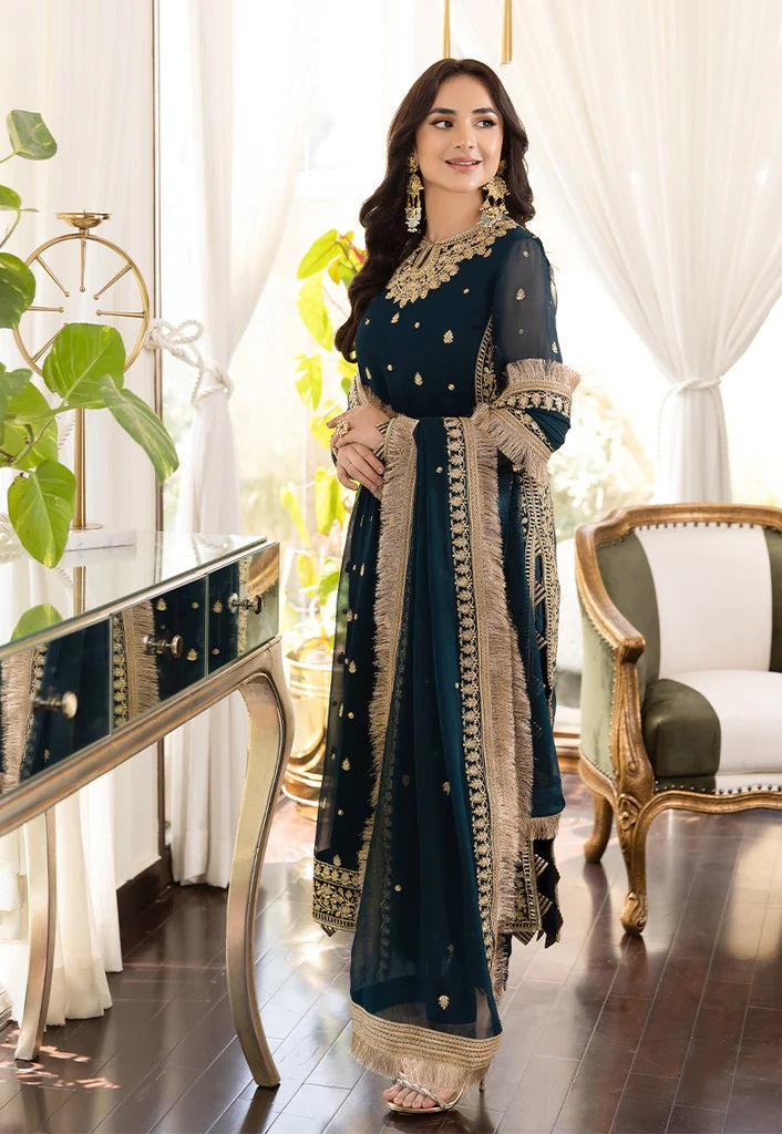 Asim Jofa Maahru Noorie Embroidered Suits Unstitched 3 Piece AJSM-31 - Festive Collection