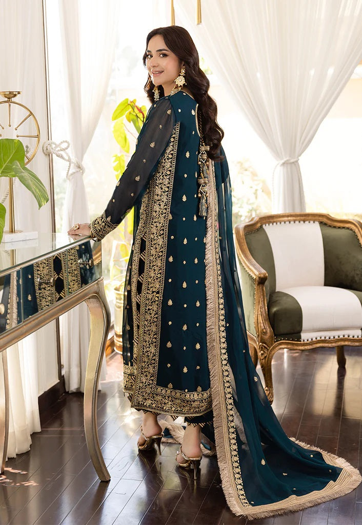 Asim Jofa Maahru Noorie Embroidered Suits Unstitched 3 Piece AJSM-31 - Festive Collection