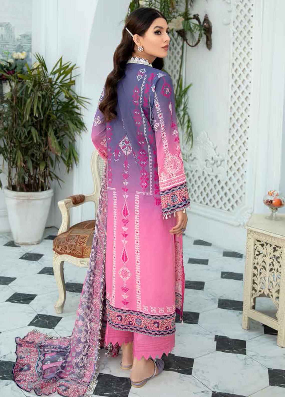 Gardenia By Nureh Embroidered Lawn Suits Unstitched 3 Piece NS-36 - Summer Collection