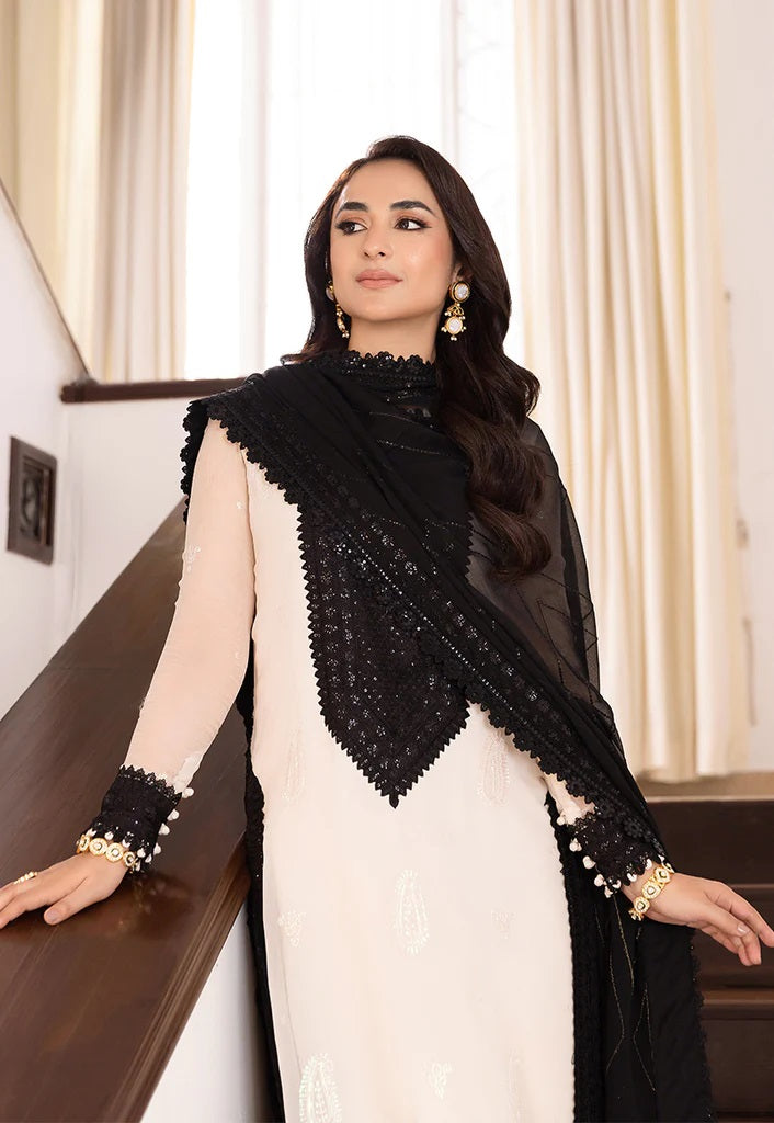 Asim Jofa Maahru Noorie Embroidered Suits Unstitched 3 Piece AJSM-39 - Festive Collection