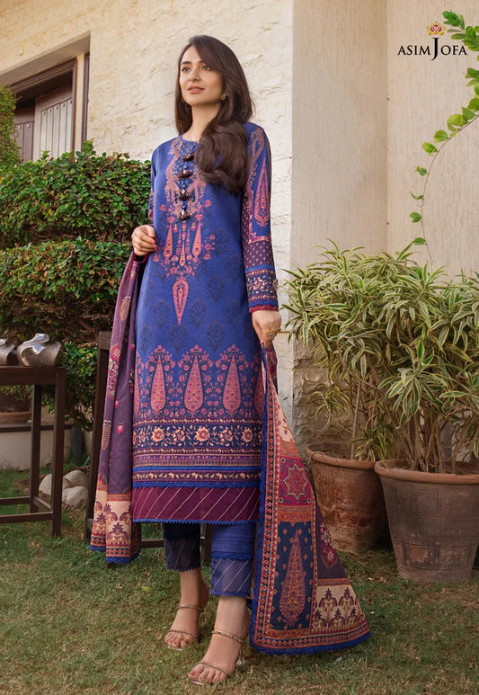 Rania by Asim Jofa Printed Lawn Suits Unstitched 2 Piece AJRP-03