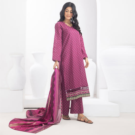 Identic Separates Printed Lawn 3 piece Unstitched dress - IDS-10-03 - Summer Collection