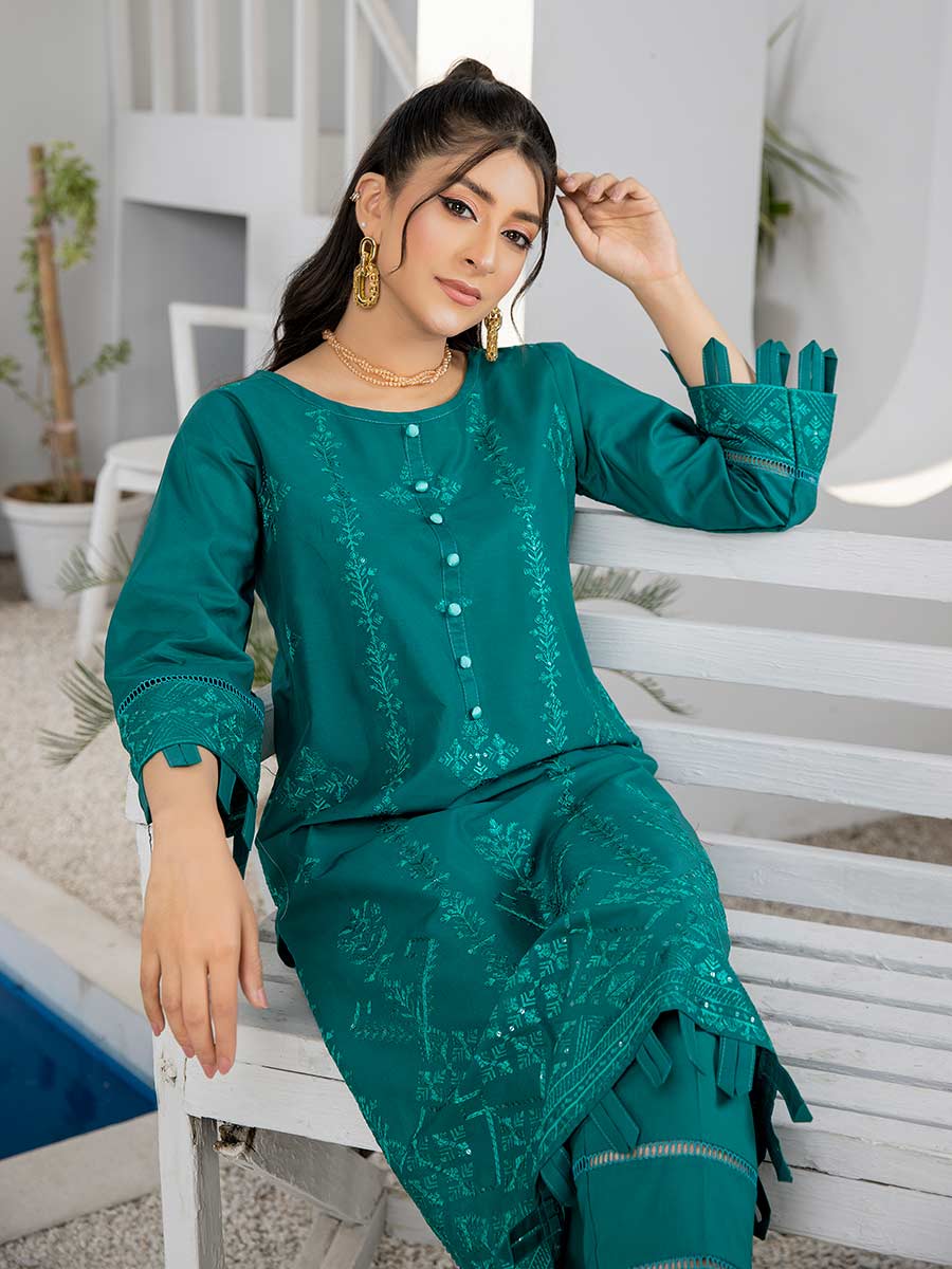 Nisha by Aalaya Embroidered Lawn Unstitched Shirt NEK2- D03