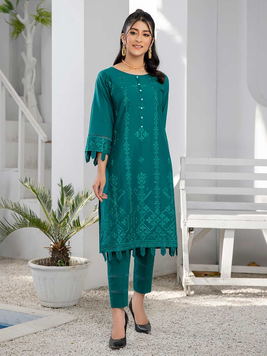 Nisha by Aalaya Embroidered Lawn Unstitched Shirt NEK2- D03