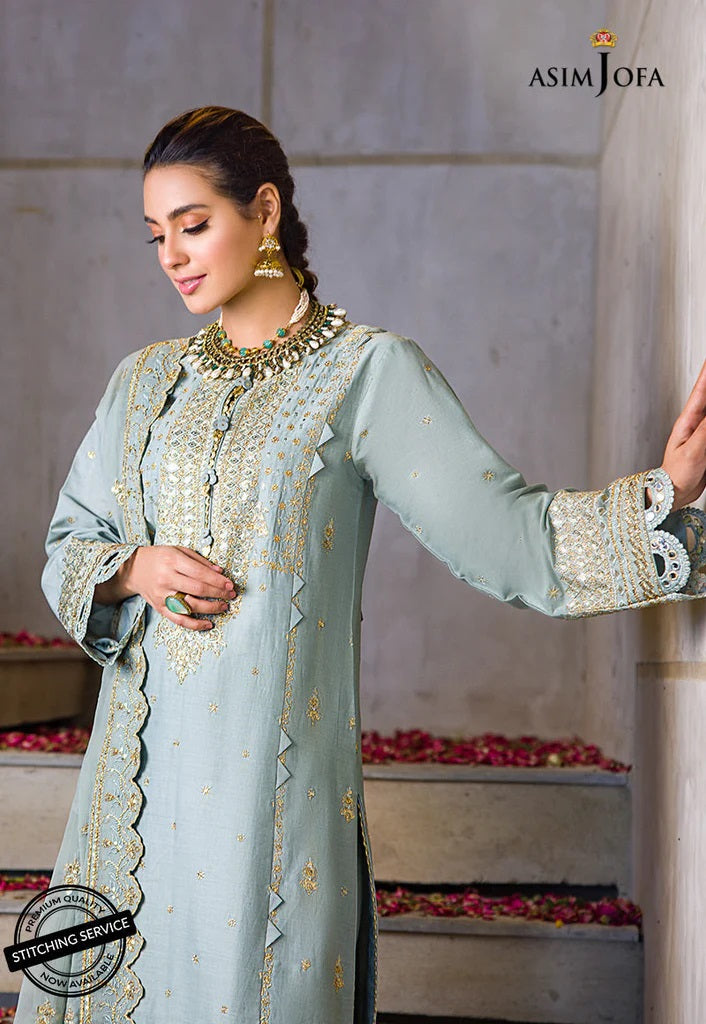 Asim Jofa Embroidered Lawn Suits Unstitched 3 Piece AJCK-03 - Eid Collection