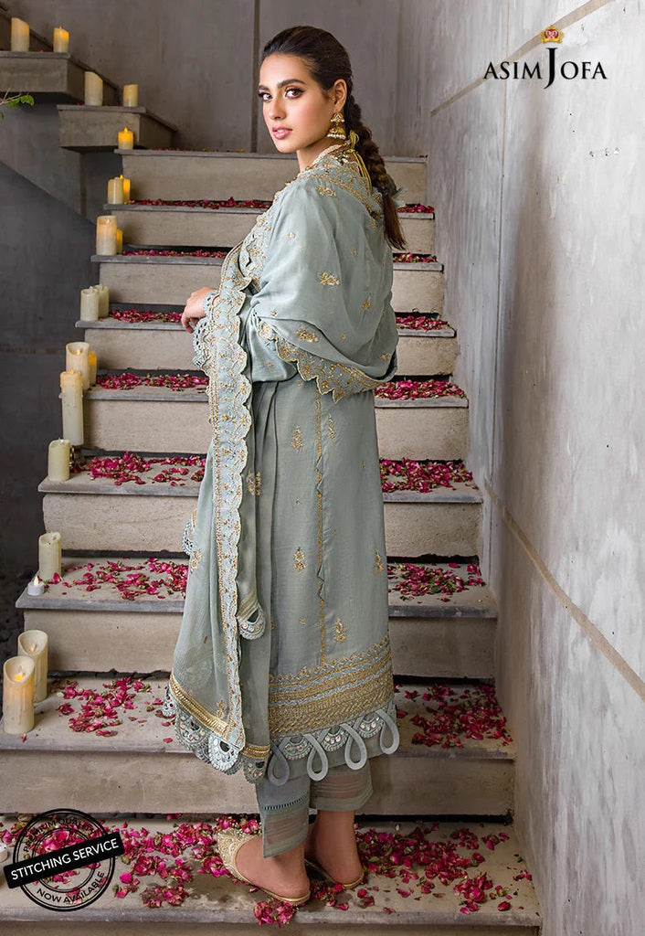 Asim Jofa Embroidered Lawn Suits Unstitched 3 Piece AJCK-03 - Eid Collection