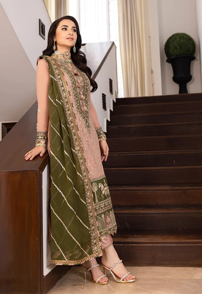 Asim Jofa Maahru Noorie Embroidered Suits Unstitched 3 Piece AJSM-40 - Festive Collection