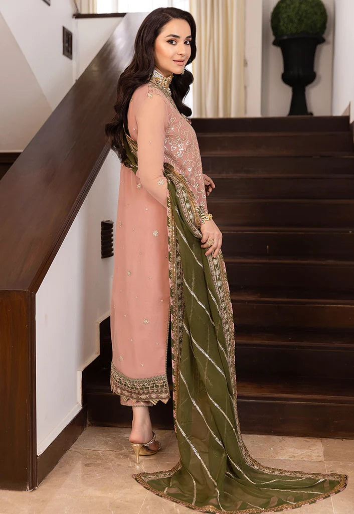 Asim Jofa Maahru Noorie Embroidered Suits Unstitched 3 Piece AJSM-40 - Festive Collection
