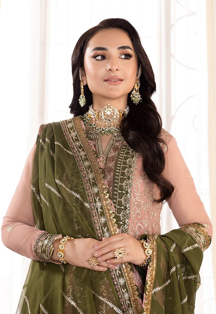 Asim Jofa Maahru Noorie Embroidered Suits Unstitched 3 Piece AJSM-40 - Festive Collection