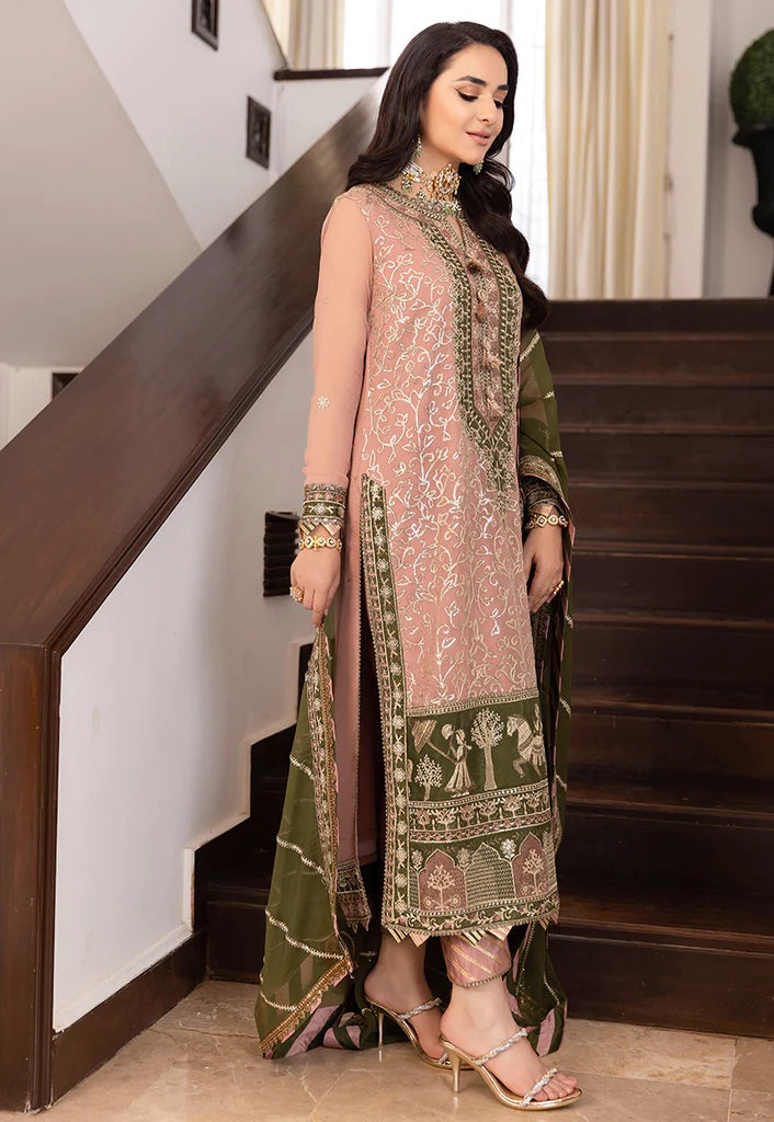 Asim Jofa Maahru Noorie Embroidered Suits Unstitched 3 Piece AJSM-40 - Festive Collection