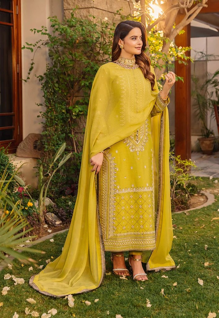 Asim Jofa Maahru Noorie Embroidered Suits Unstitched 3 Piece AJSM-41 - Festive Collection