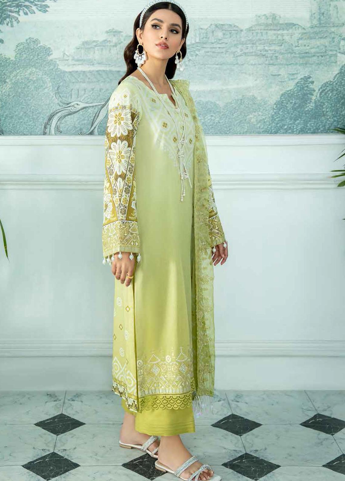 Gardenia By Nureh Embroidered Lawn Suits Unstitched 3 Piece NS-41- Summer Collection