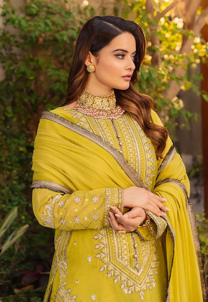 Asim Jofa Maahru Noorie Embroidered Suits Unstitched 3 Piece AJSM-41 - Festive Collection