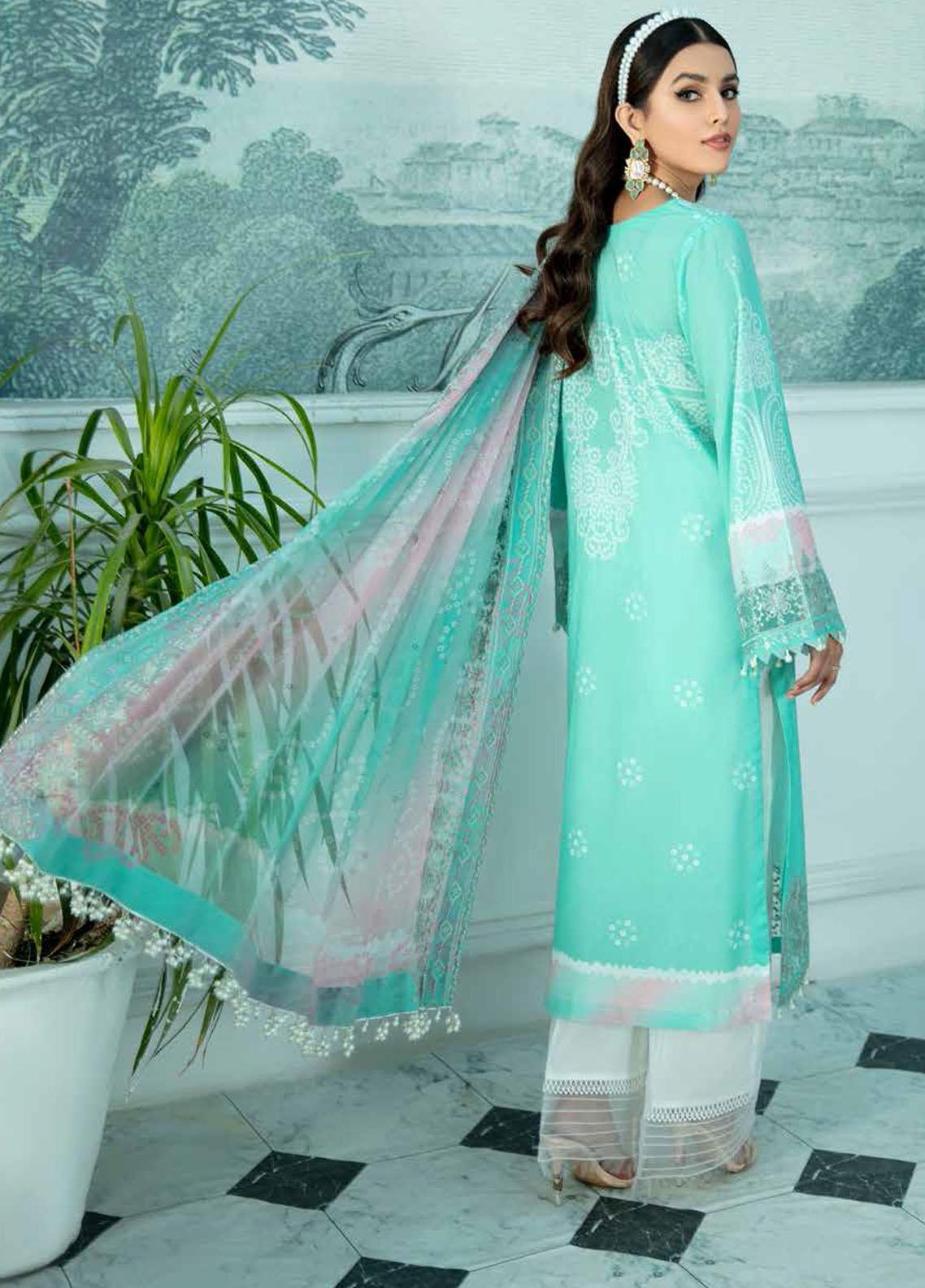Gardenia By Nureh Embroidered Lawn Suits Unstitched 3 Piece NS-42- Summer Collection