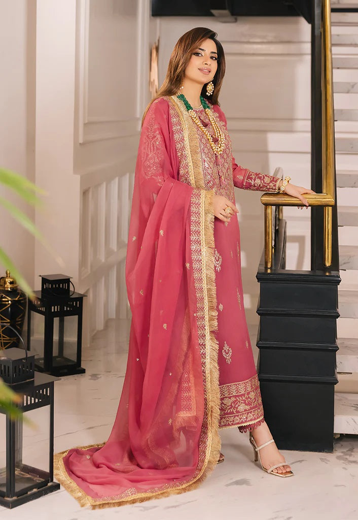 Asim Jofa Maahru Noorie Embroidered Suits Unstitched 3 Piece AJSM-42 - Festive Collection