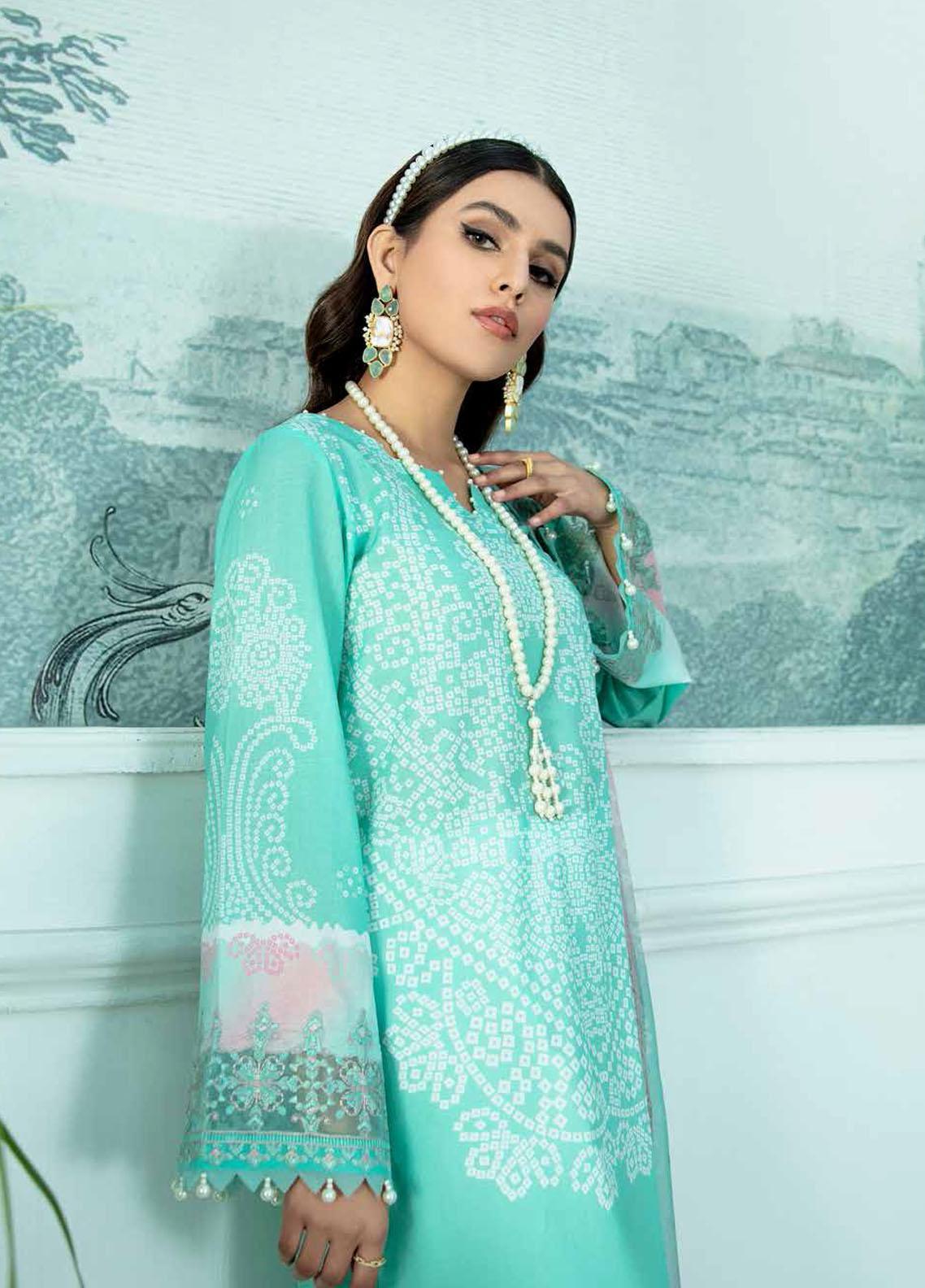 Gardenia By Nureh Embroidered Lawn Suits Unstitched 3 Piece NS-42- Summer Collection