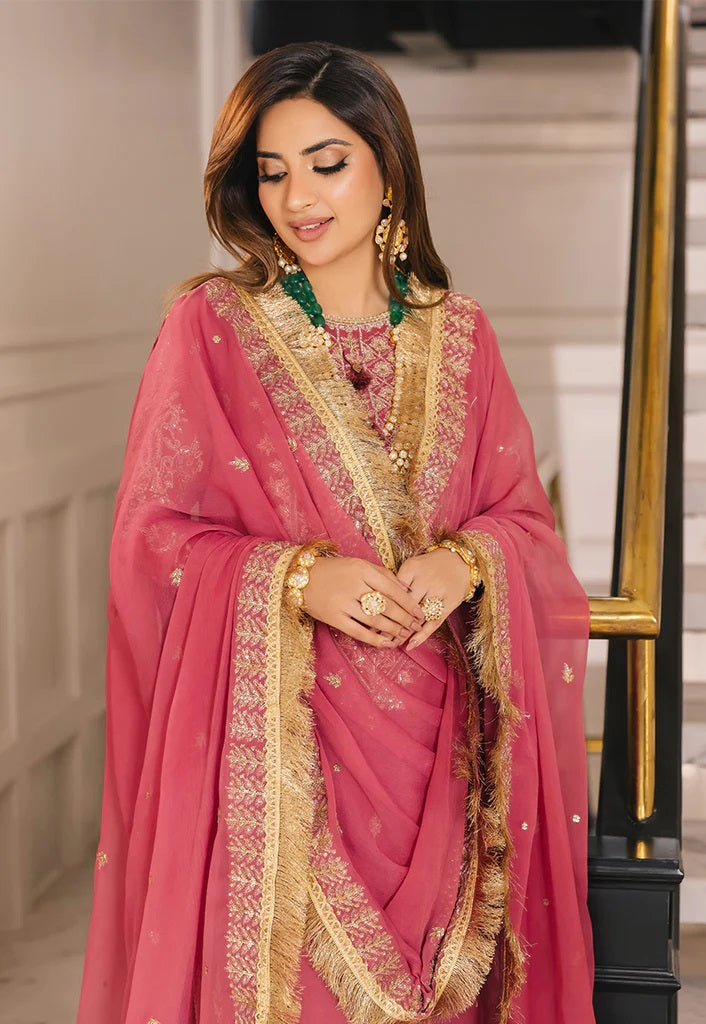 Asim Jofa Maahru Noorie Embroidered Suits Unstitched 3 Piece AJSM-42 - Festive Collection