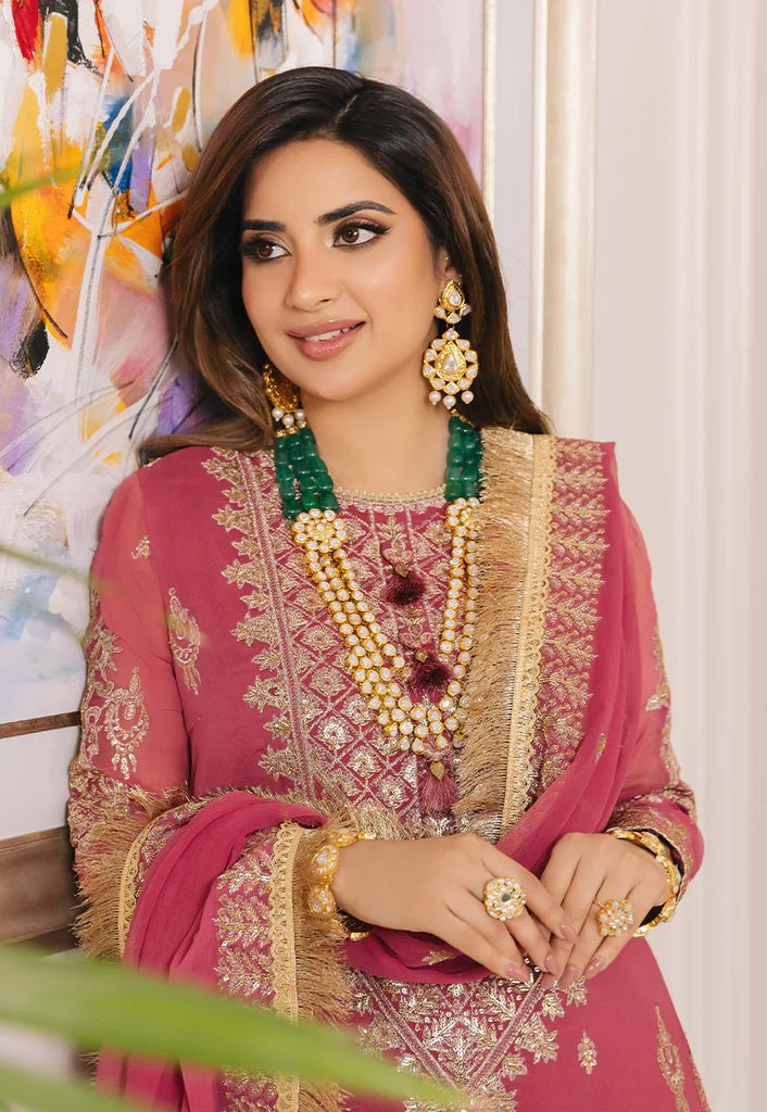 Asim Jofa Maahru Noorie Embroidered Suits Unstitched 3 Piece AJSM-42 - Festive Collection