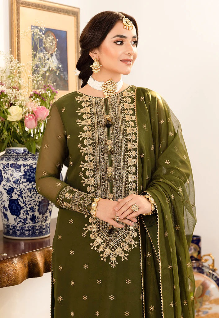 Asim Jofa Maahru Noorie Embroidered Suits Unstitched 3 Piece AJSM-43 - Festive Collection