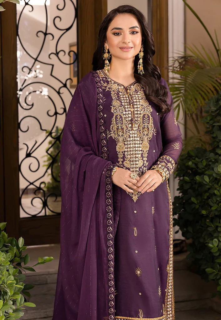 Asim Jofa Maahru Noorie Embroidered Suits Unstitched 3 Piece AJSM-44 - Festive Collection