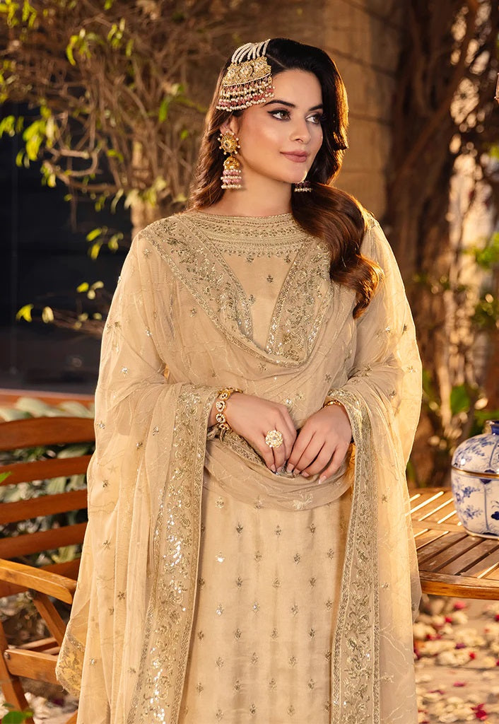 Asim Jofa Maahru Noorie Embroidered Suits Unstitched 3 Piece AJSM-45 - Festive Collection
