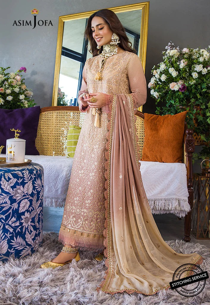 Asim Jofa Embroidered Lawn Suits Unstitched 3 Piece AJCK-04 - Eid Collection