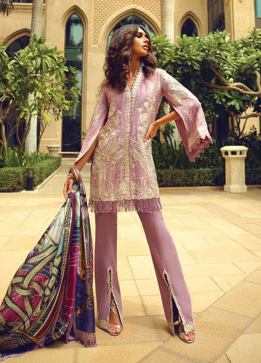 Faraz Manan Luxury Embroidered Jacquard Lawn Unstitched 3 Piece Suit – 04