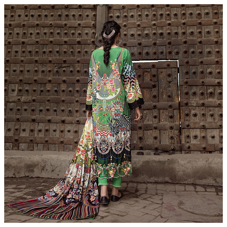 Morja by Gull Jee Embroidered Lawn Unstitched 3 Piece Dress - MJ2102A4