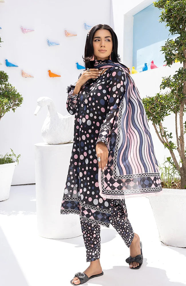 Coco Popup by Alzohaib Printed Lawn 3 piece Unstitched Suit - CPP2-23-04