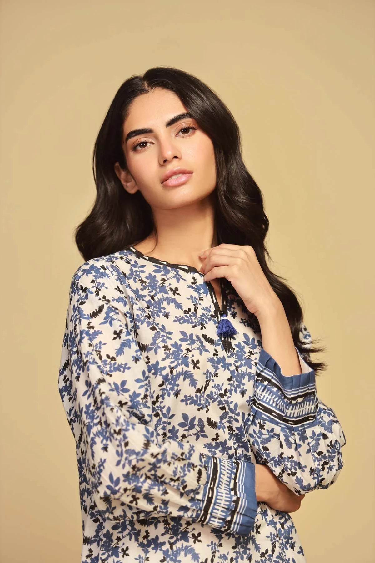 Sahar Printed Lawn Suits Unstitched 3 Piece SBW-23-04 - Summer Collection